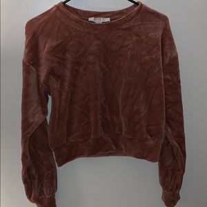 Suede sweater